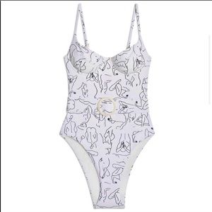 Danielle One Piece in silhouette